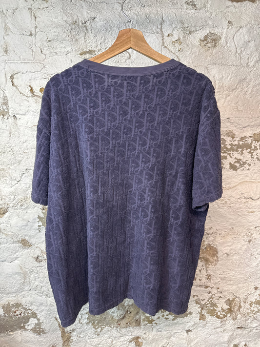 Dior Lavender Monogram Towel T-shirt Sz XL