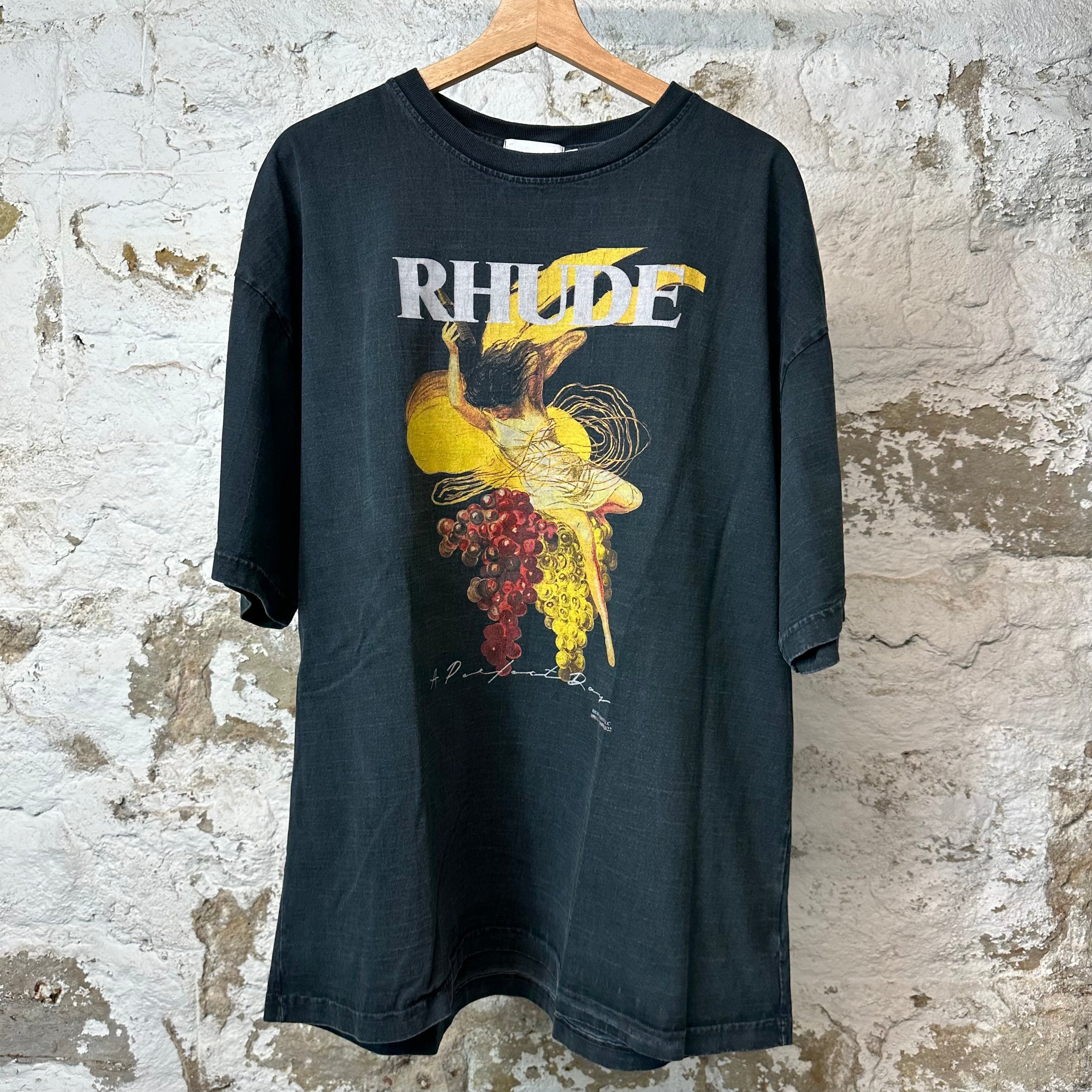 Rhude Grape Lady T-shirt Black Sz XL