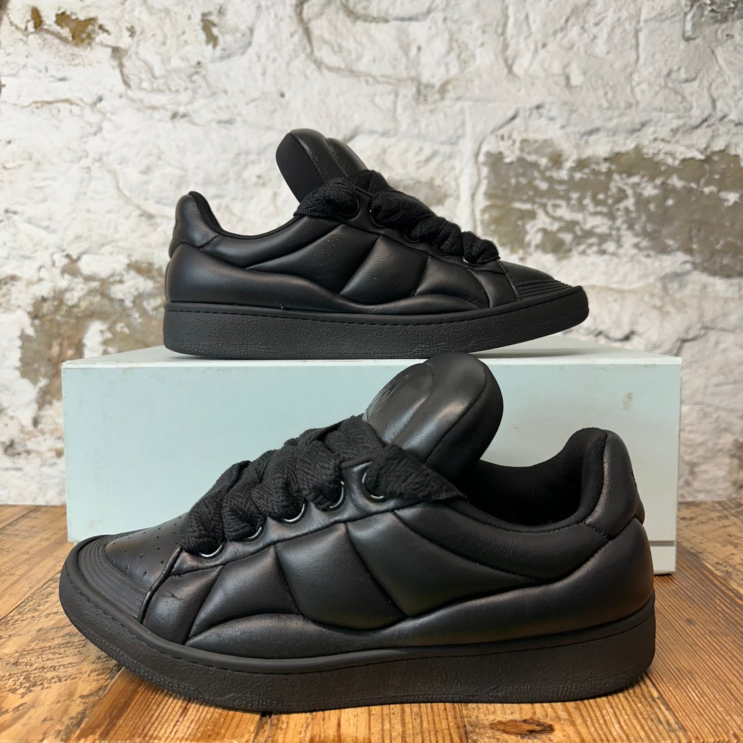 Lanvin Curb XL Triple Black Sneaker Sz 8 (41)