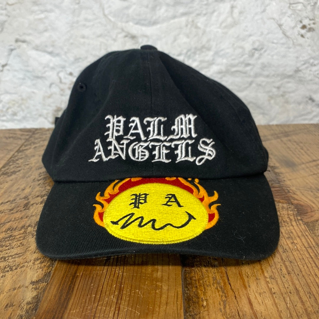 Palm Angels Smiley Fire Black Hat – The Gallery Online