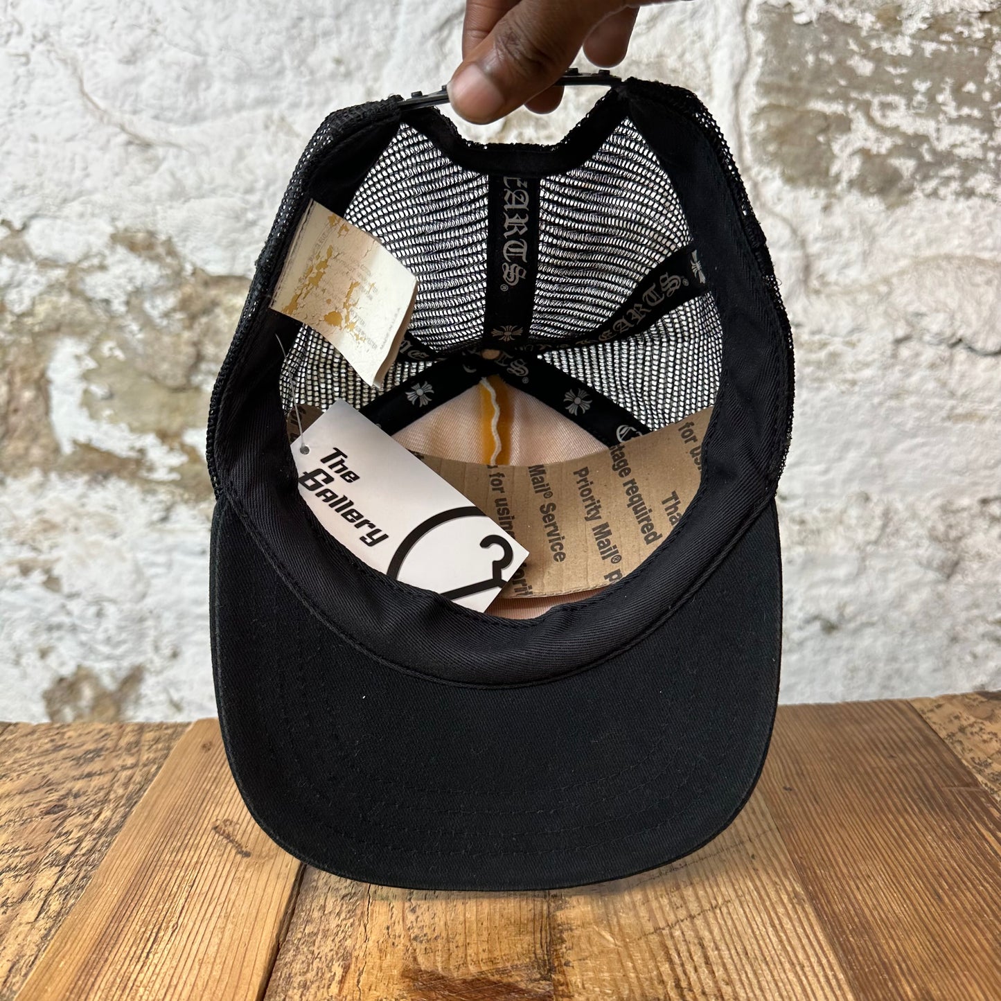 Chrome Hearts Hollywood FUCK Black White Trucker Hat