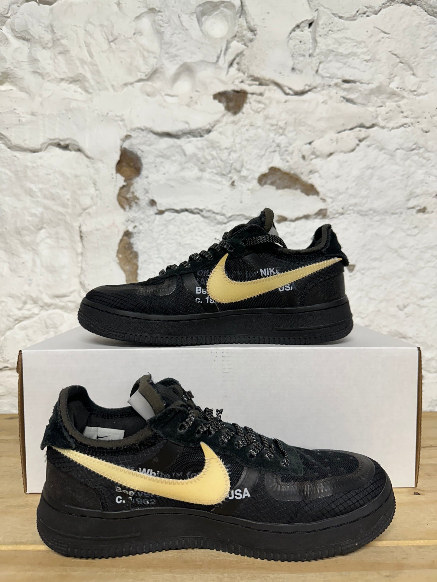 Nike Air Force 1 Low Off-White Black Sz 5.5