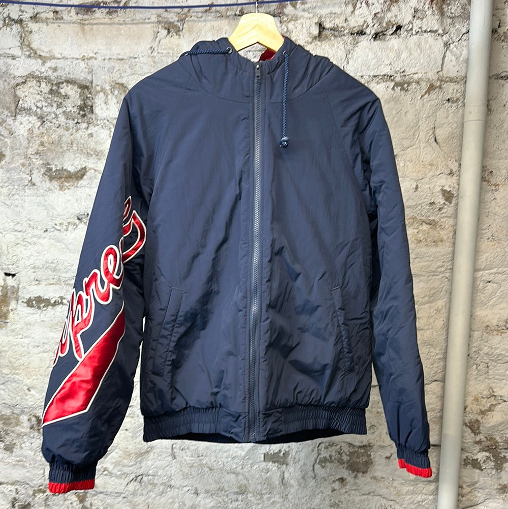 Supreme Script Sideline Navy Jacket Sz M