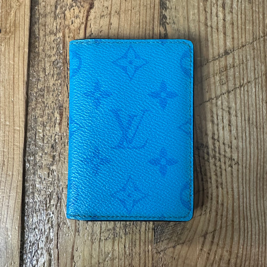 Louis Vuitton Taurillon Turquoise Pocket Organizer