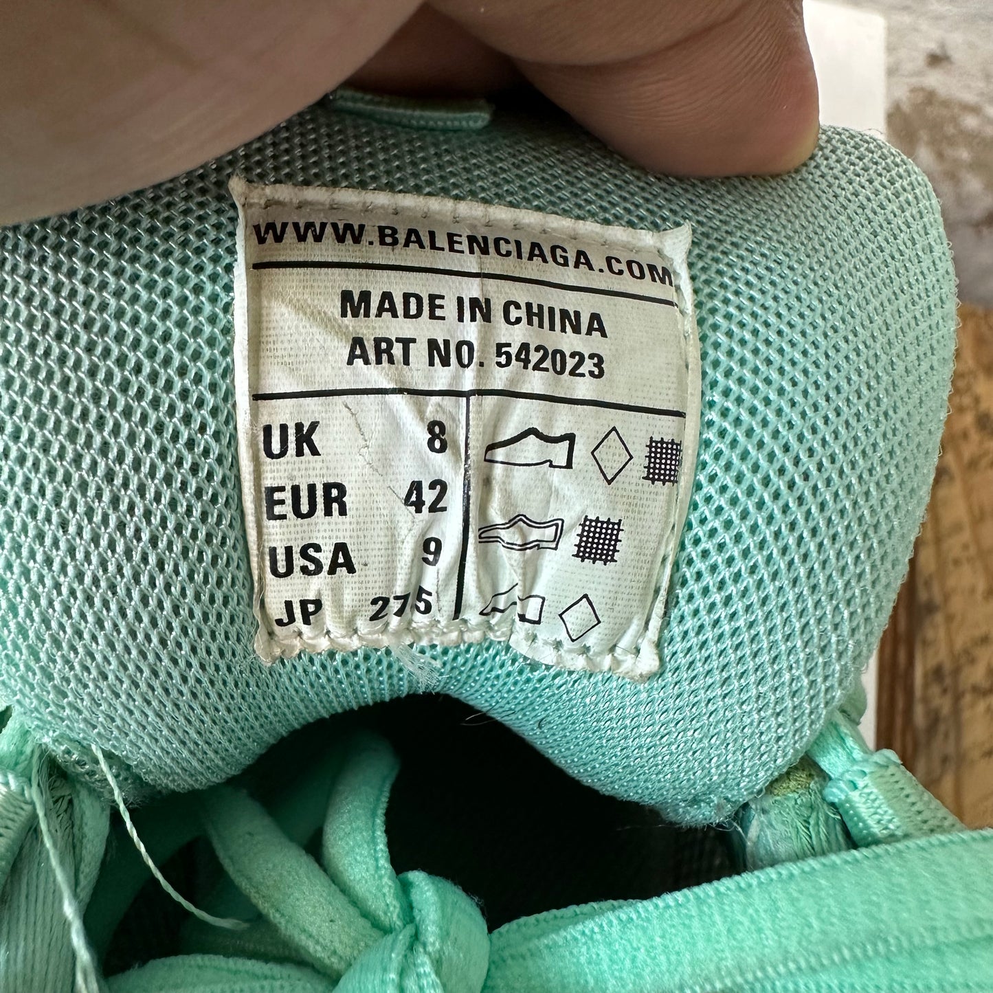 Balenciaga Track Runner Mint Green Sneaker Sz 9 (42)