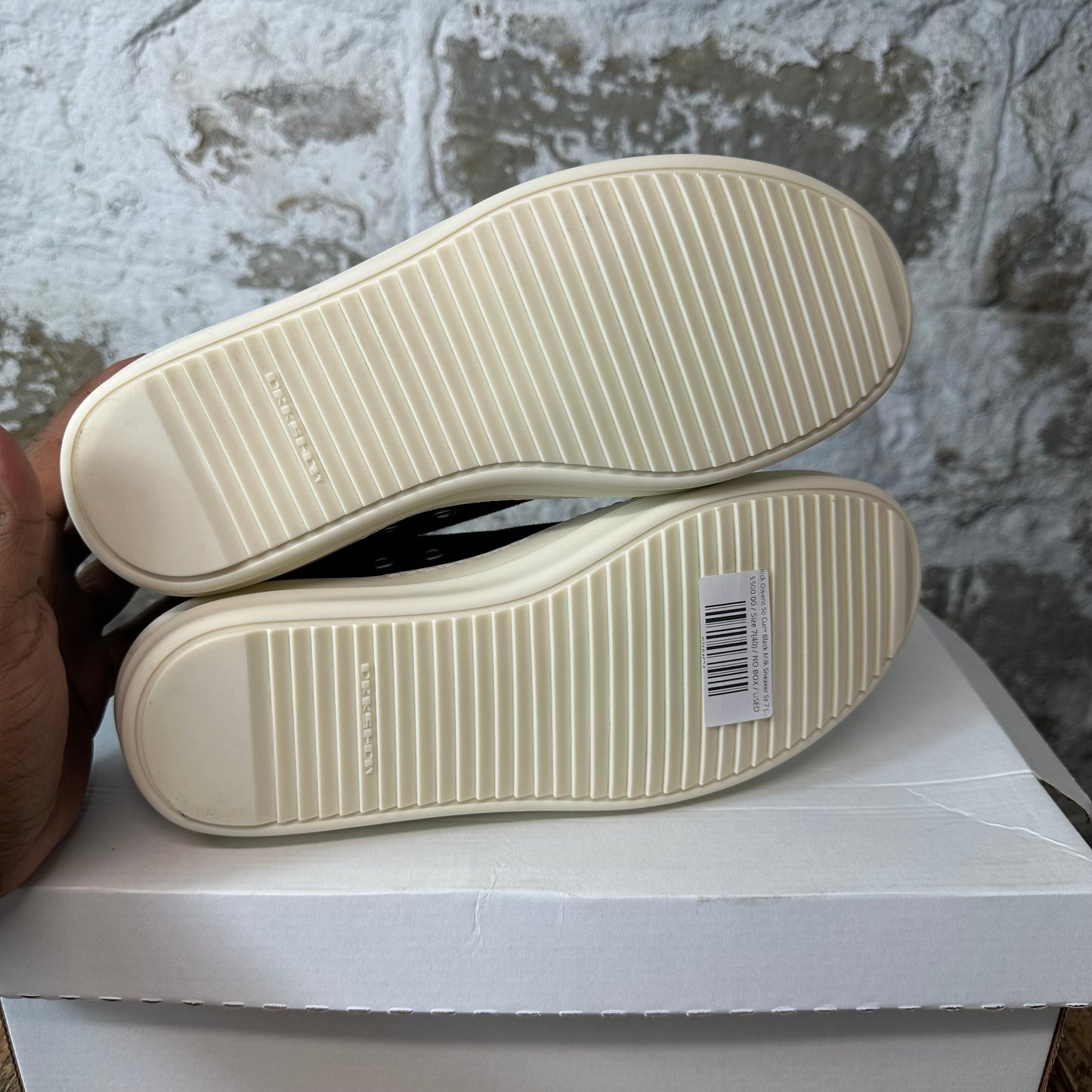 Rick Owens So Cunt Black Milk Sneaker Sz 7 (40)