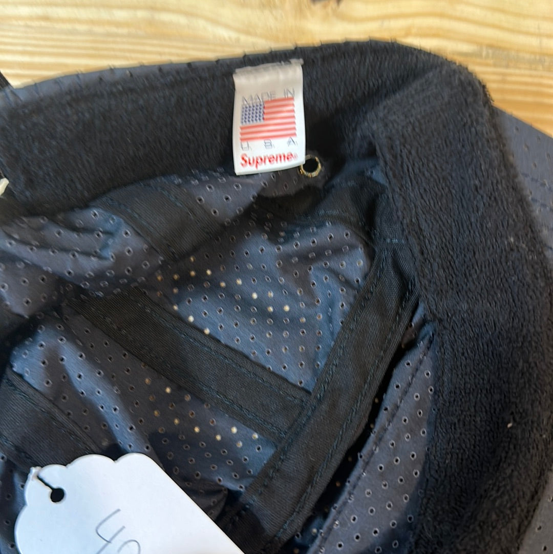 Supreme Perforated Camp Cap (SS17) Navy Hat