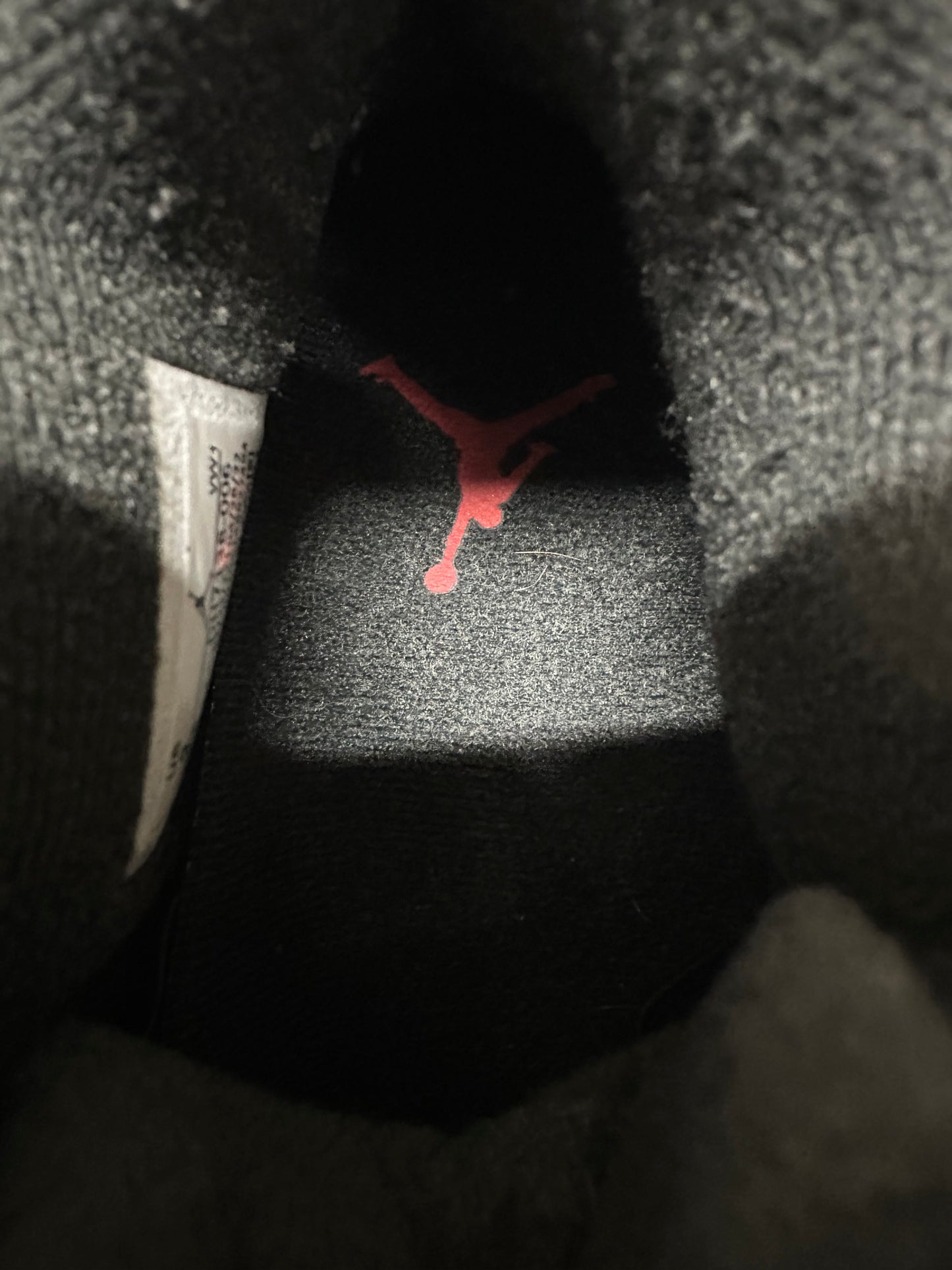 Air Jordan 4 Black Canvas Sz 9