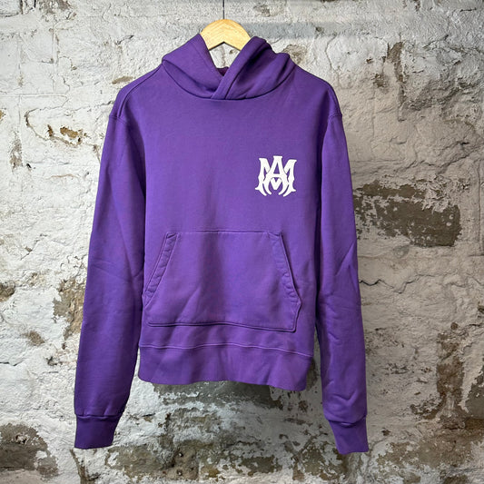 Amiri White AM Hoodie Purple XS