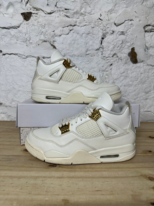 Air Jordan 4 Metallic Gold Sz 8.5 (10W)