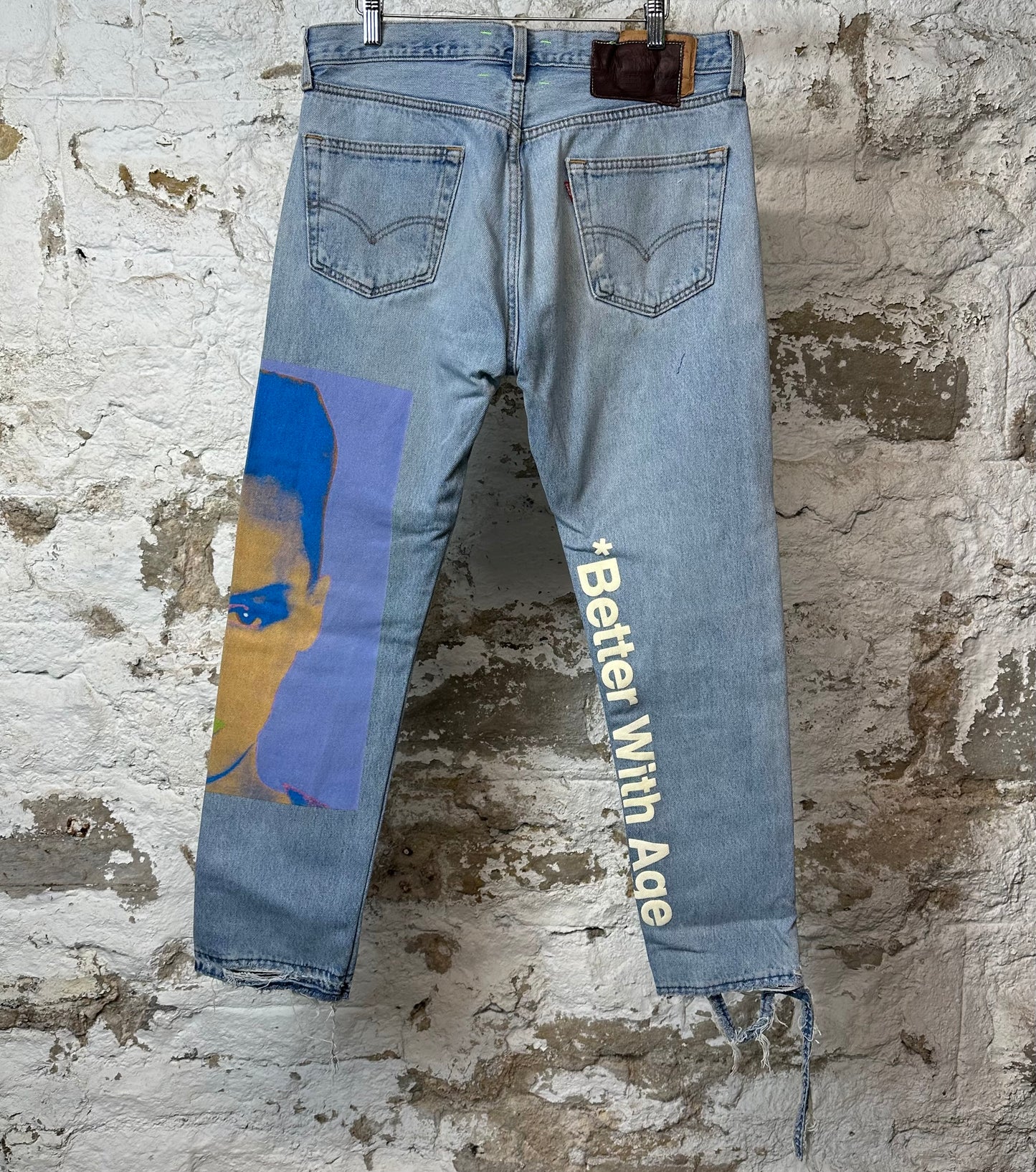 Better With Age Grace Jones Blue Denim Jeans Sz 32