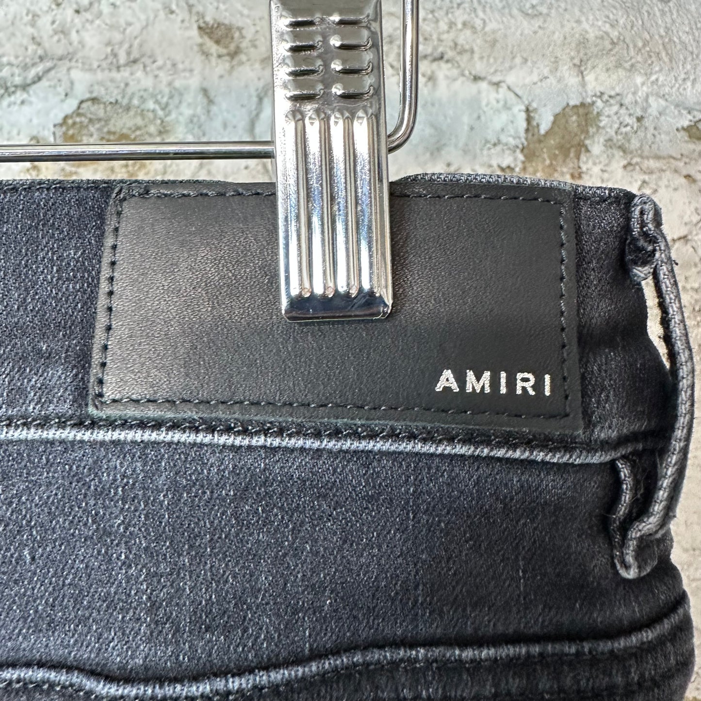 Amiri MX1 Brown Plaid Flannel Black Denim Jeans Sz 31