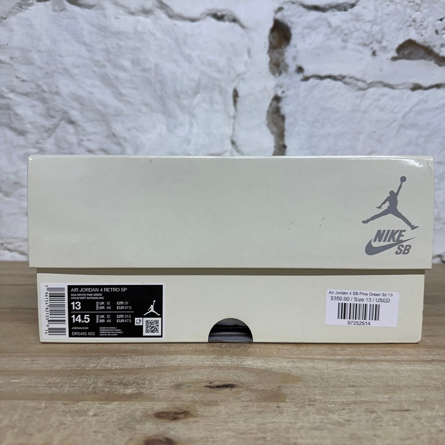 Air Jordan 4 SB Pine Green Sz 13