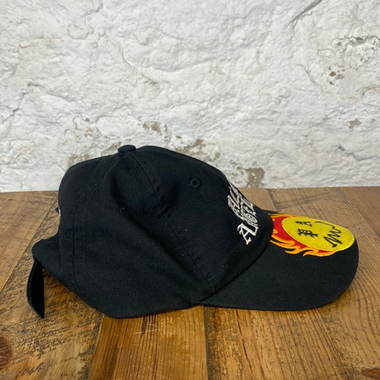 Palm Angels Smiley Fire Black Hat