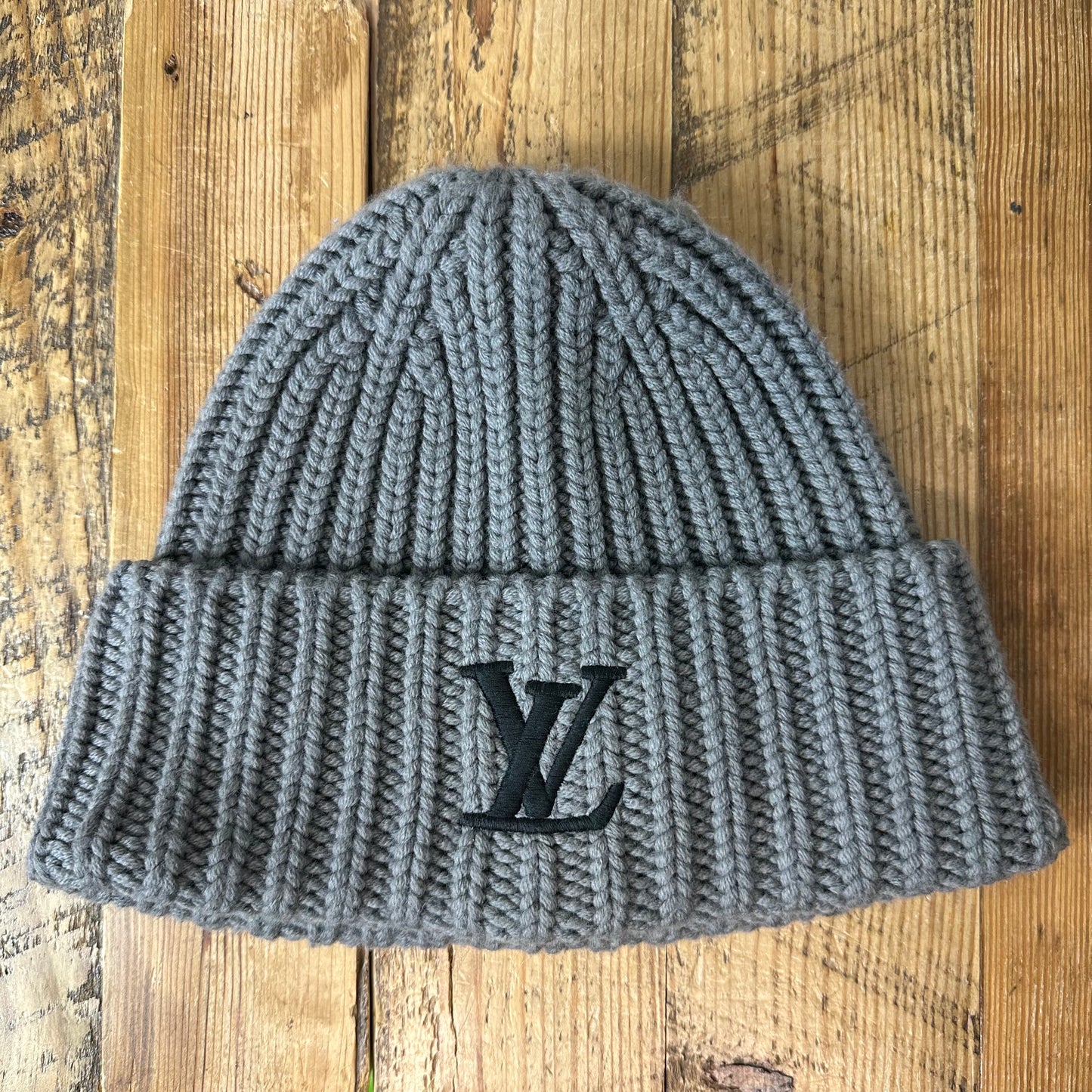 Louis Vuitton Only Grey Wool Beanie W/ Box