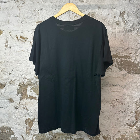 Amiri White Paisley Spellout T-shirt Black Sz M