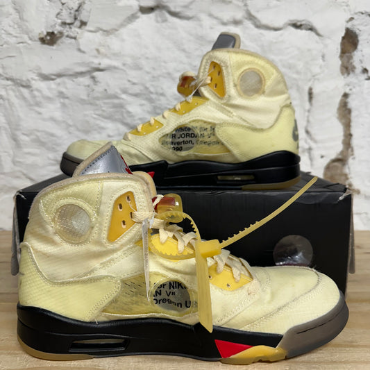 Air Jordan 5 Off-White Sail Sz 10.5