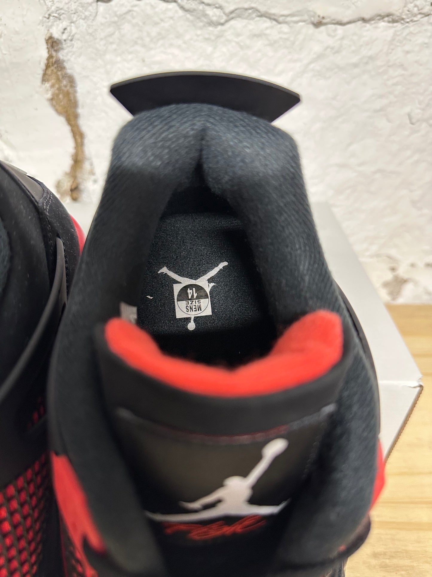 Air Jordan 4 Red Thunder Sz 14