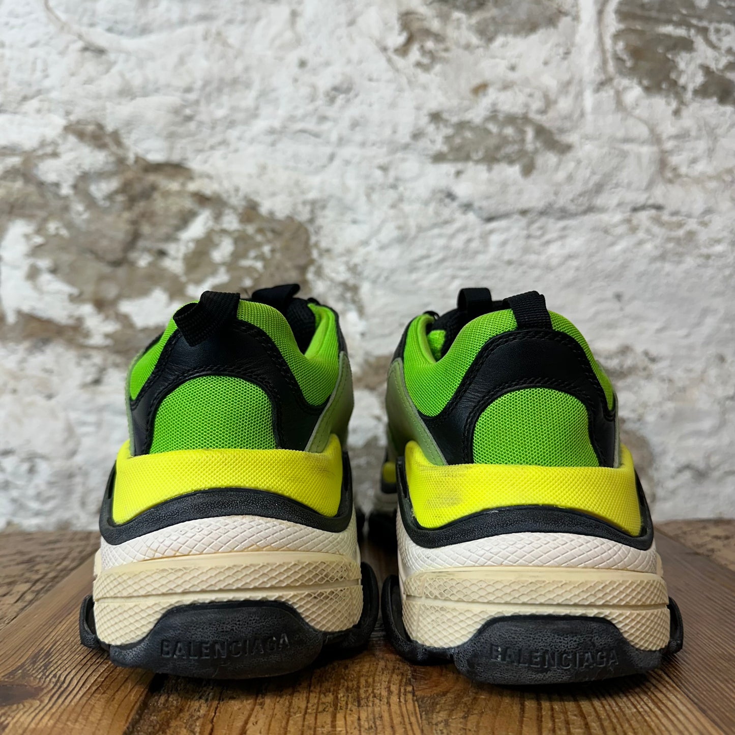 Balenciaga Triple S Green Yellow Black Sneaker Sz 7 (40)