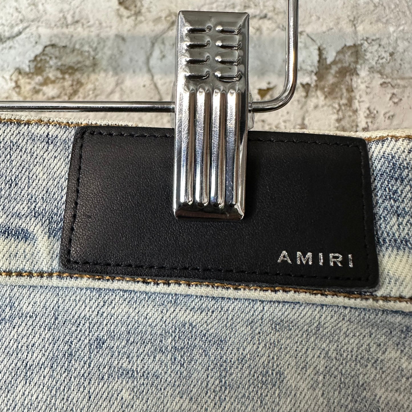Amiri Plain Washed Blue Denim Jeans Sz 32