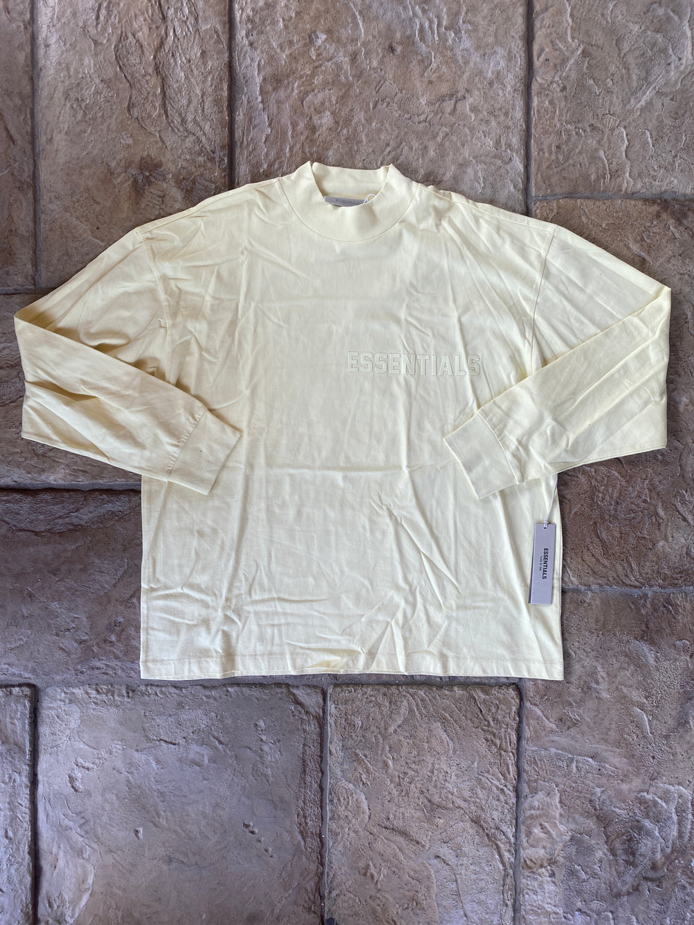 Fear of God Essentials Canary L/S T-Shirt Sz M DS