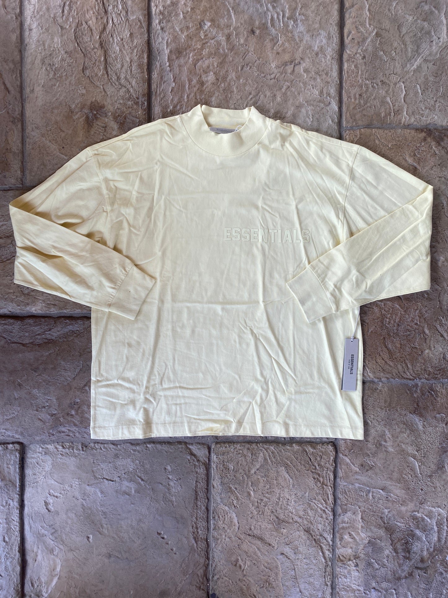 Fear of God Essentials Canary L/S T-Shirt Sz M DS