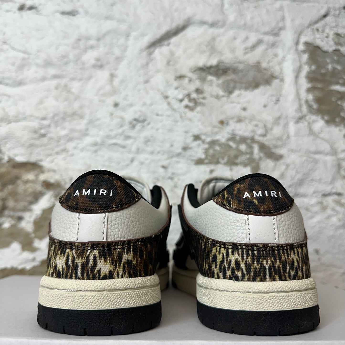 Amiri Black Skeleton Brown White Black Sneaker Sz 5 (37)