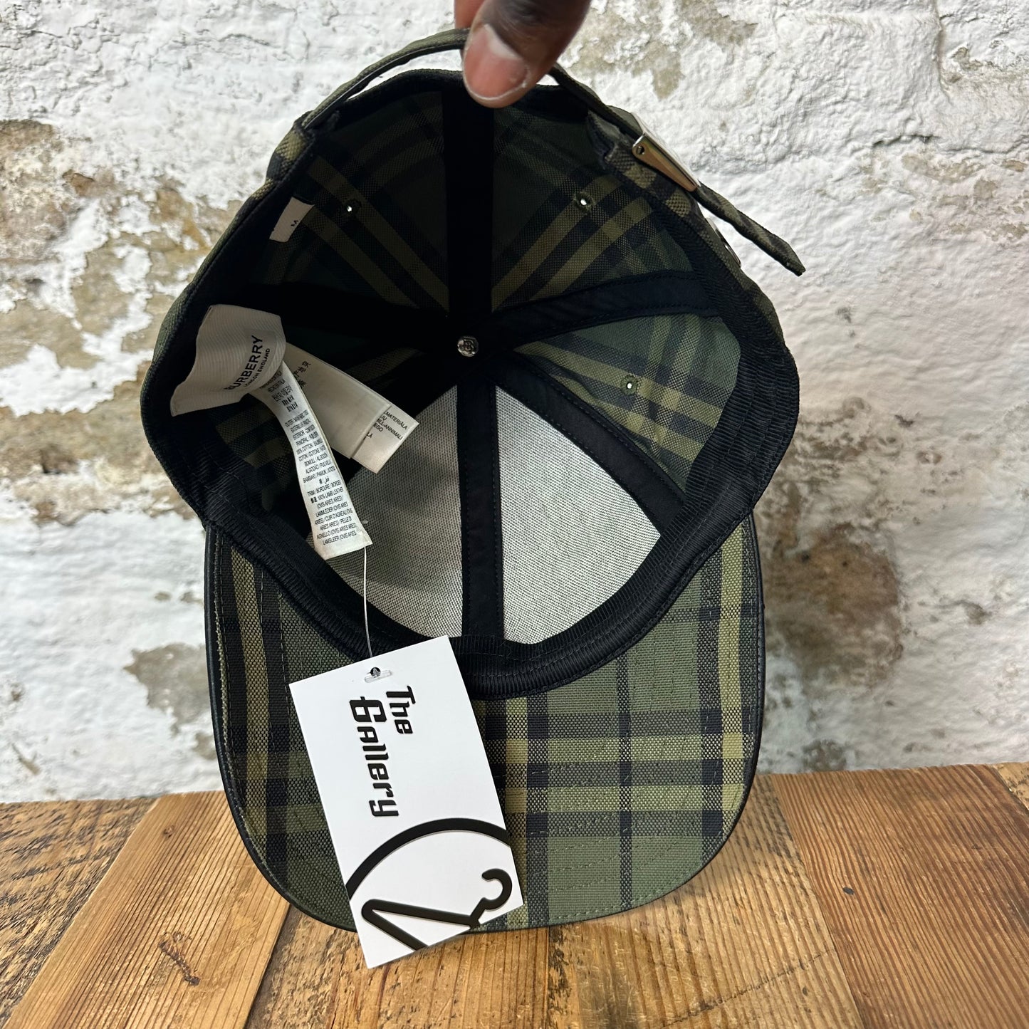 Burberry Green Plaid Icon Canvas Hat