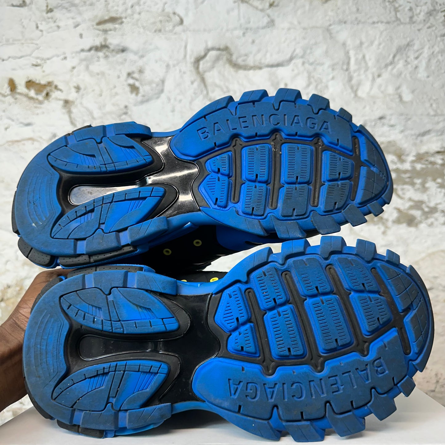 Balenciaga Track Runner LED Blue Black Yellow Sneaker Sz 10 (43)