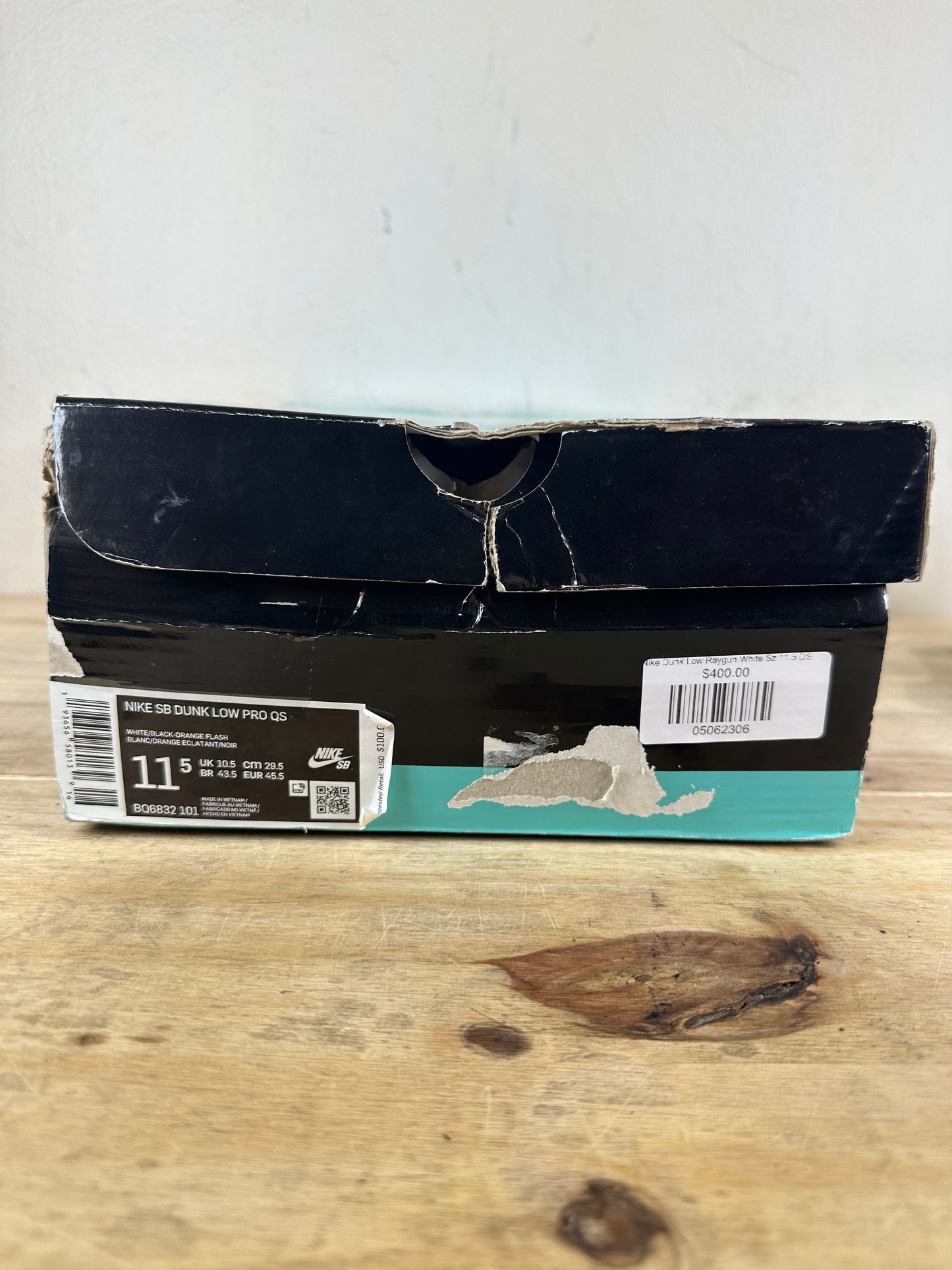 Nike SB Dunk Low Raygun Tie-Dye White Sz 11.5 DS