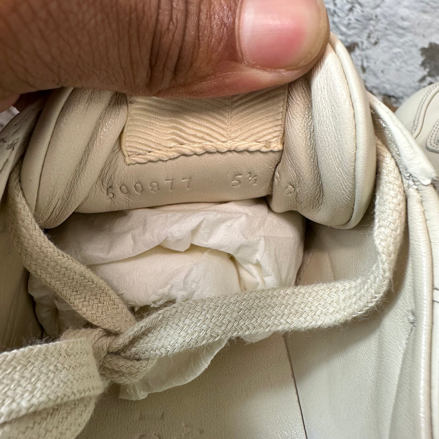 Gucci Rhyton Vintage Logo Cream Sneaker Sz 5.5
