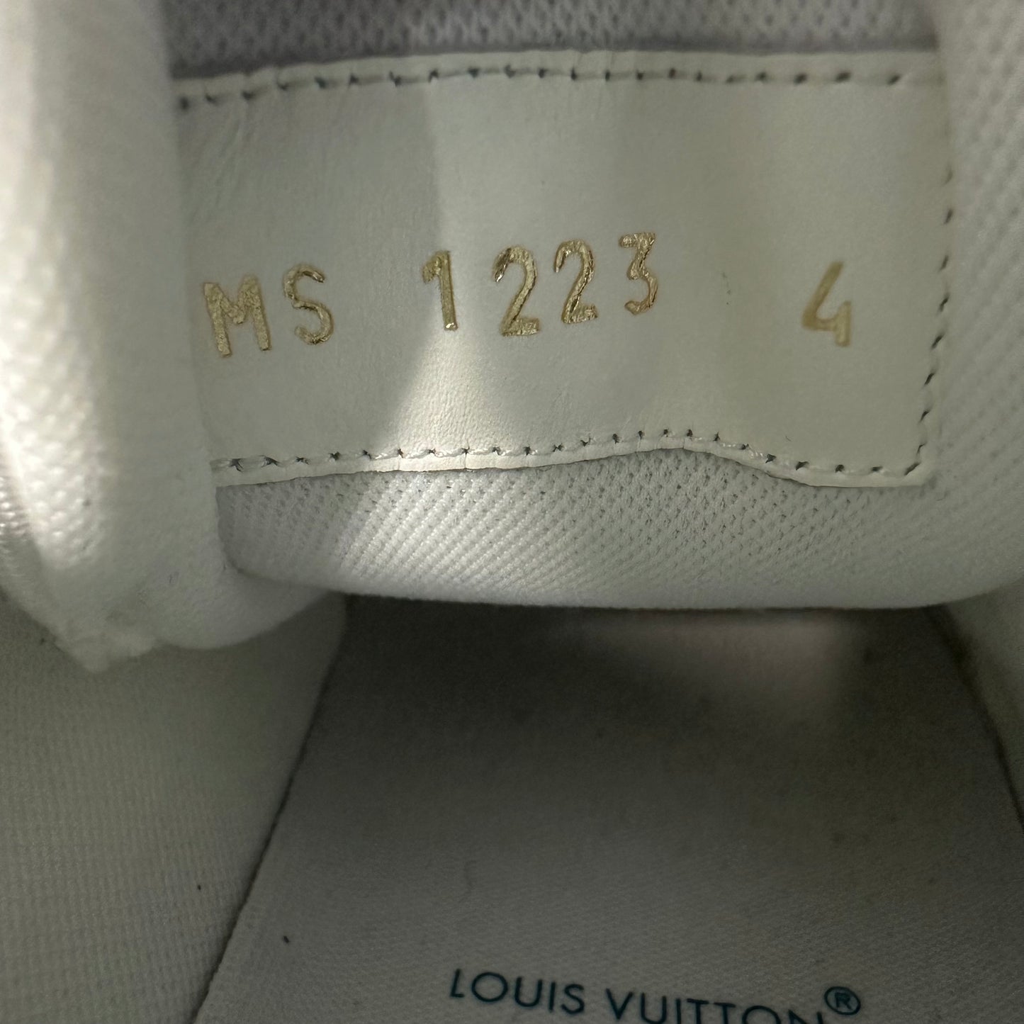 Louis Vuitton Blue Denim White Trainer Sneaker Sz 5.5 (4LV)