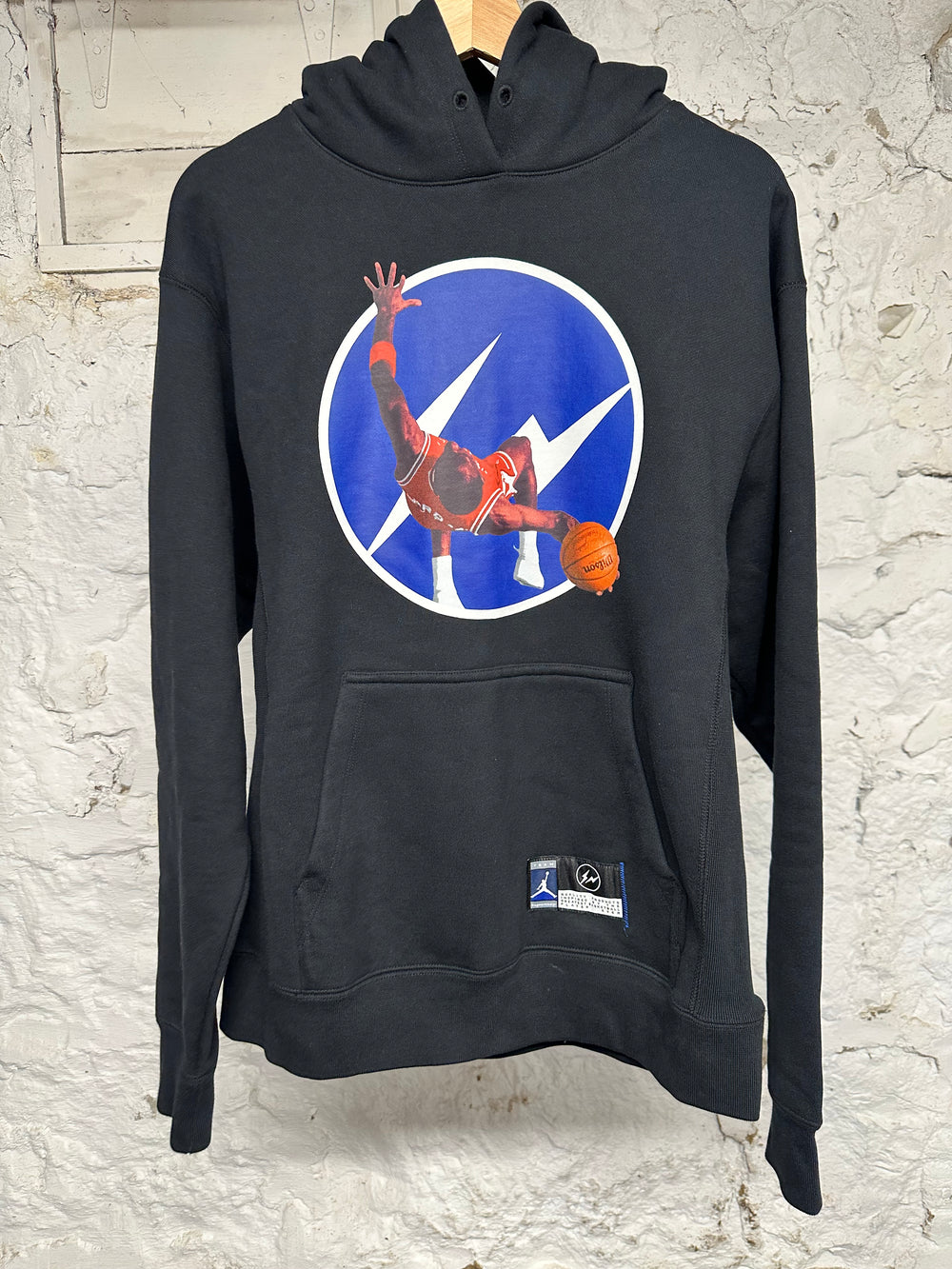 Air Jordan Fragment Black Hoodie Sz S