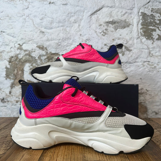 Dior B22 Croc Pink Blue White Sneaker Sz 12 (45)