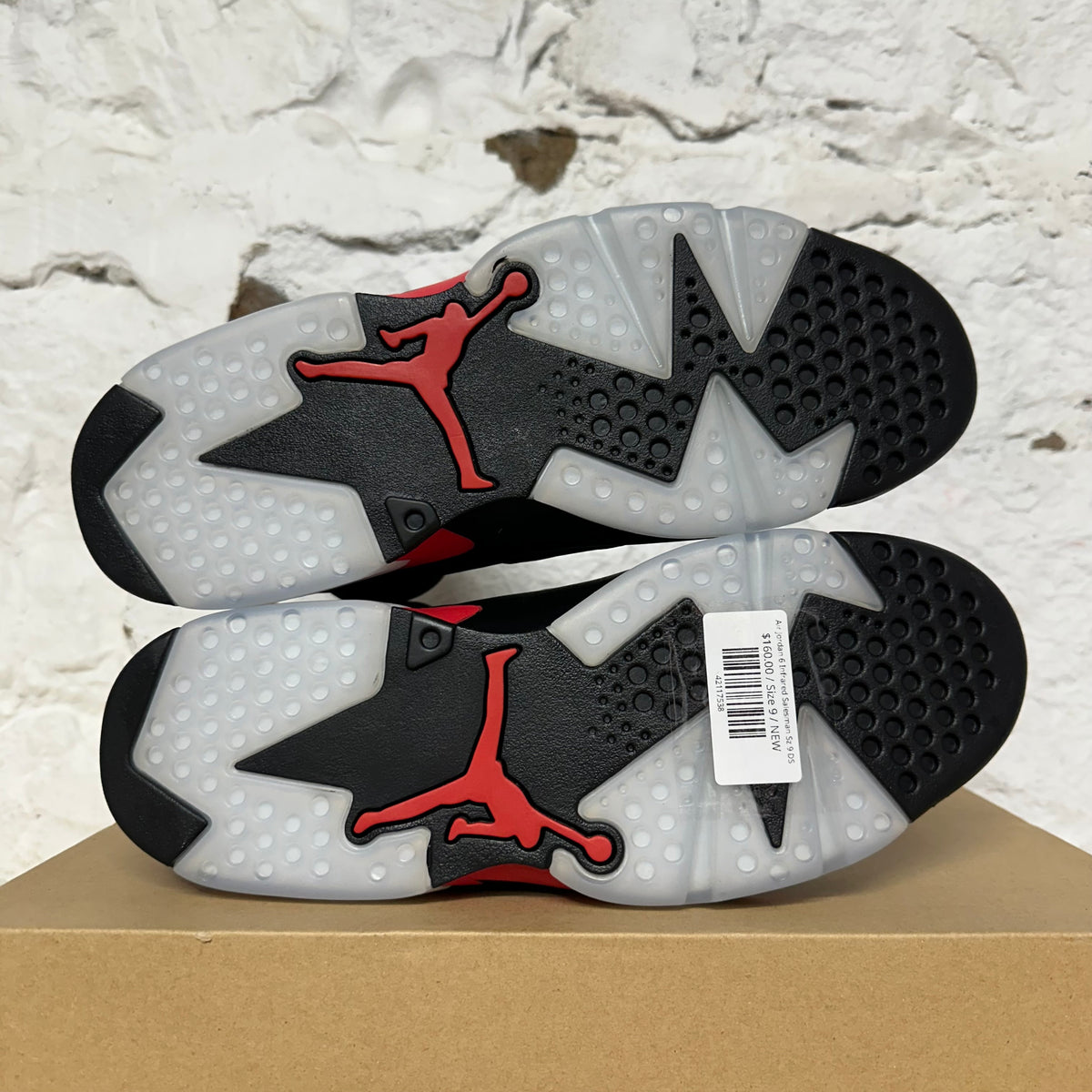 Air Jordan 6 Infrared Salesman Sz 9 DS