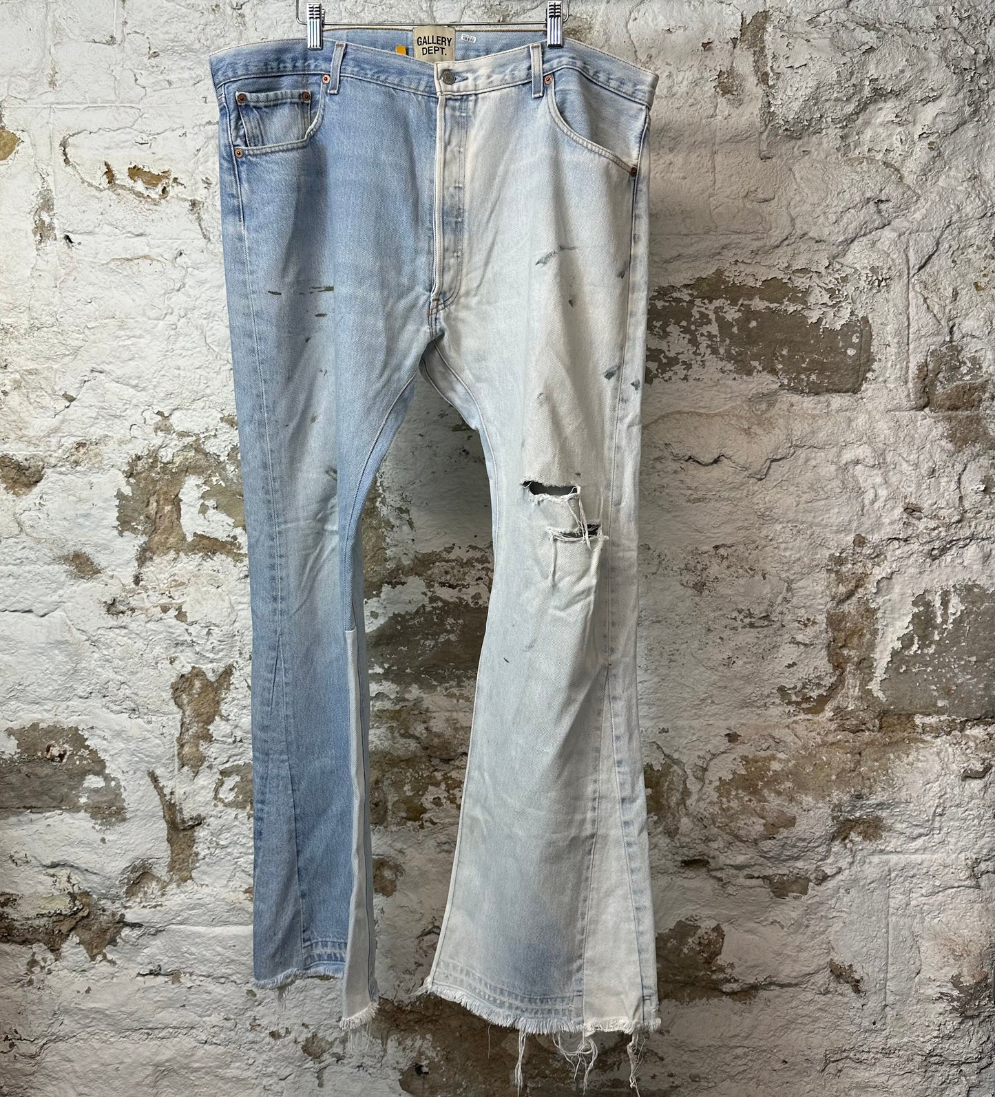 Gallery Dept Split Light Blue Flare Denim Sz 38