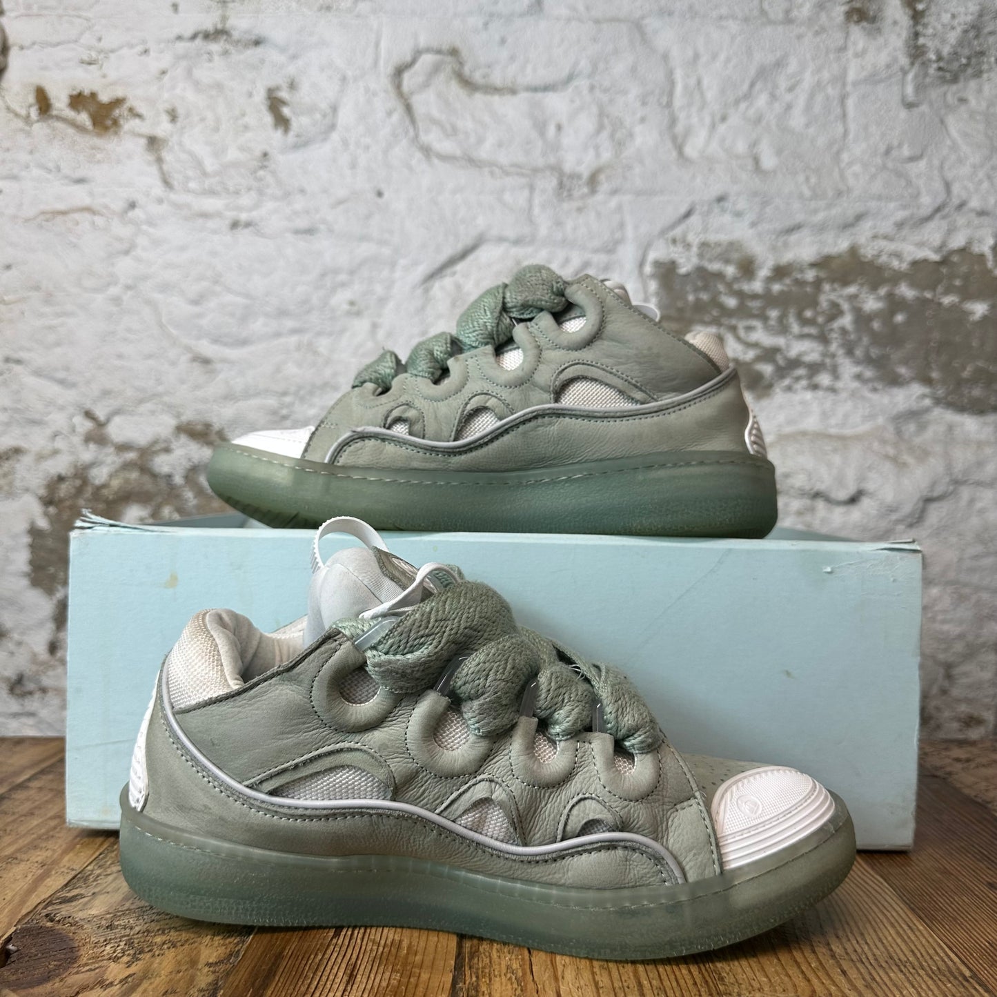 Lanvin Curb Cool Green Sneaker Sz 6.5 (39)