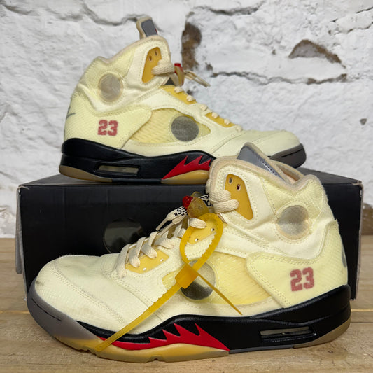 Air Jordan 5 Off-White Sail Sz 10.5