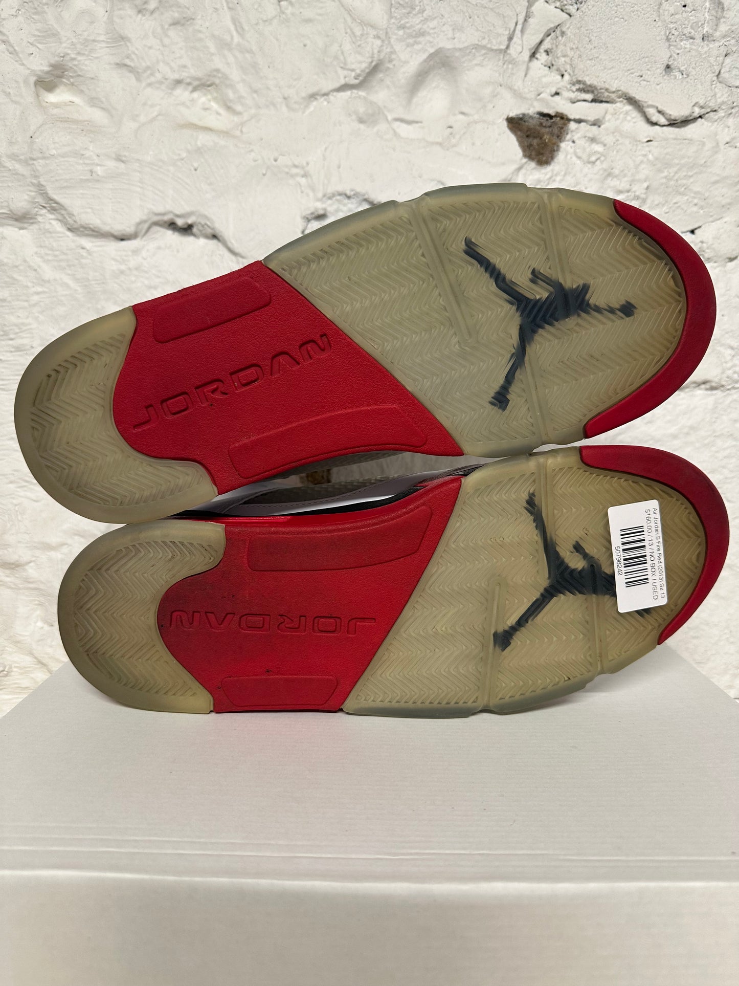 Air Jordan 5 Fire Red Black Tongue (2013) Sz 13