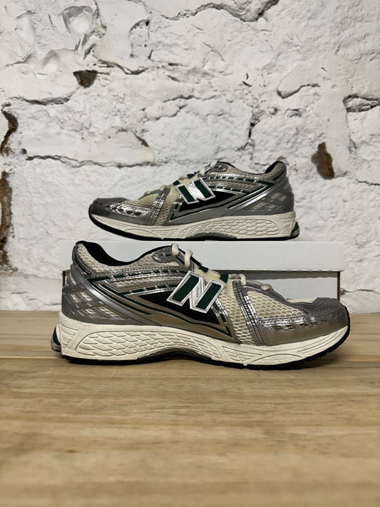 New Balance 1906R Silver Metallic Green Sz 12