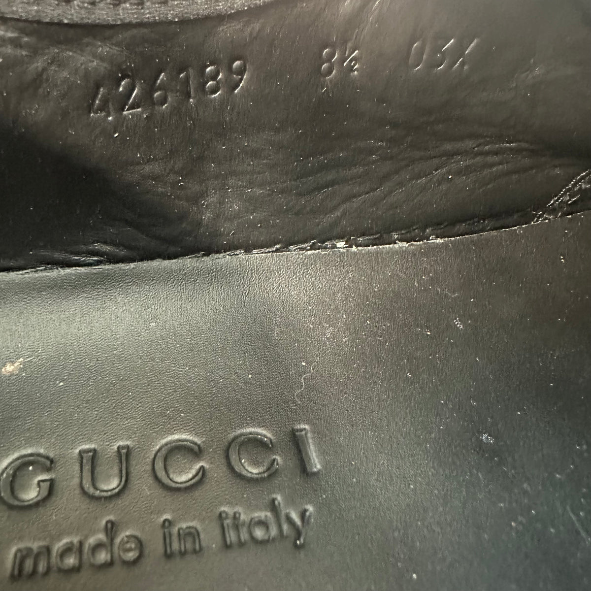 Gucci Black GG Monogram Sneaker Sz 8.5