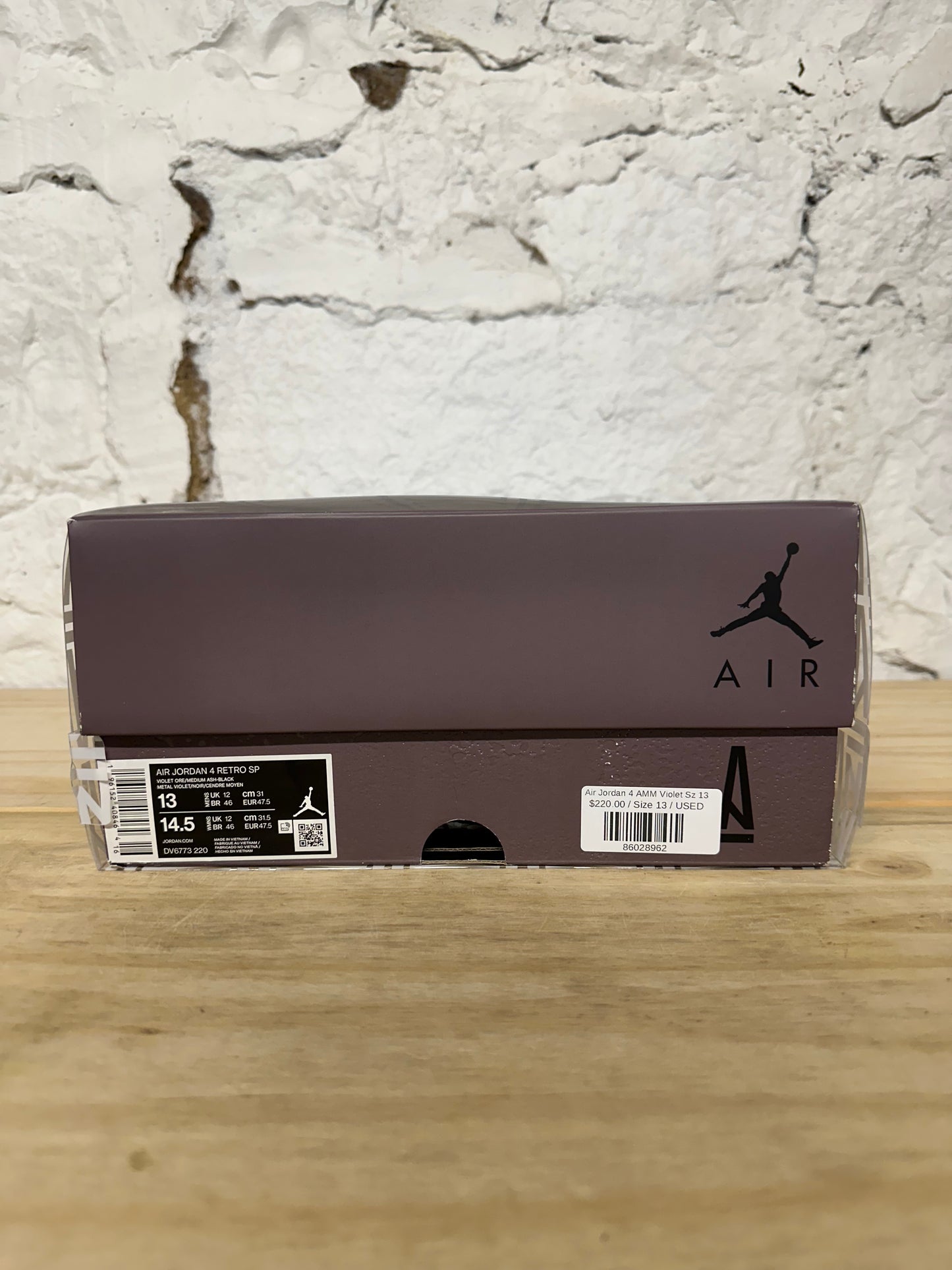 Air Jordan 4 A Ma Maniere Violet Ore Sz 13