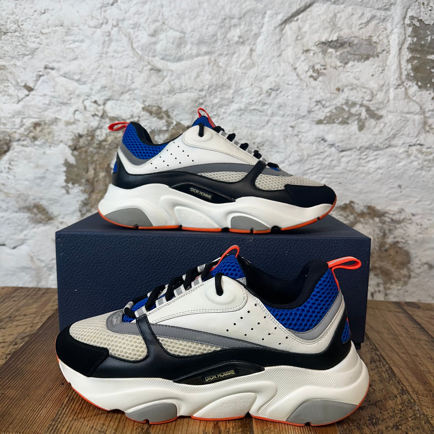 Dior B22 Blue Gray Black Sneaker Sz 8 (41)