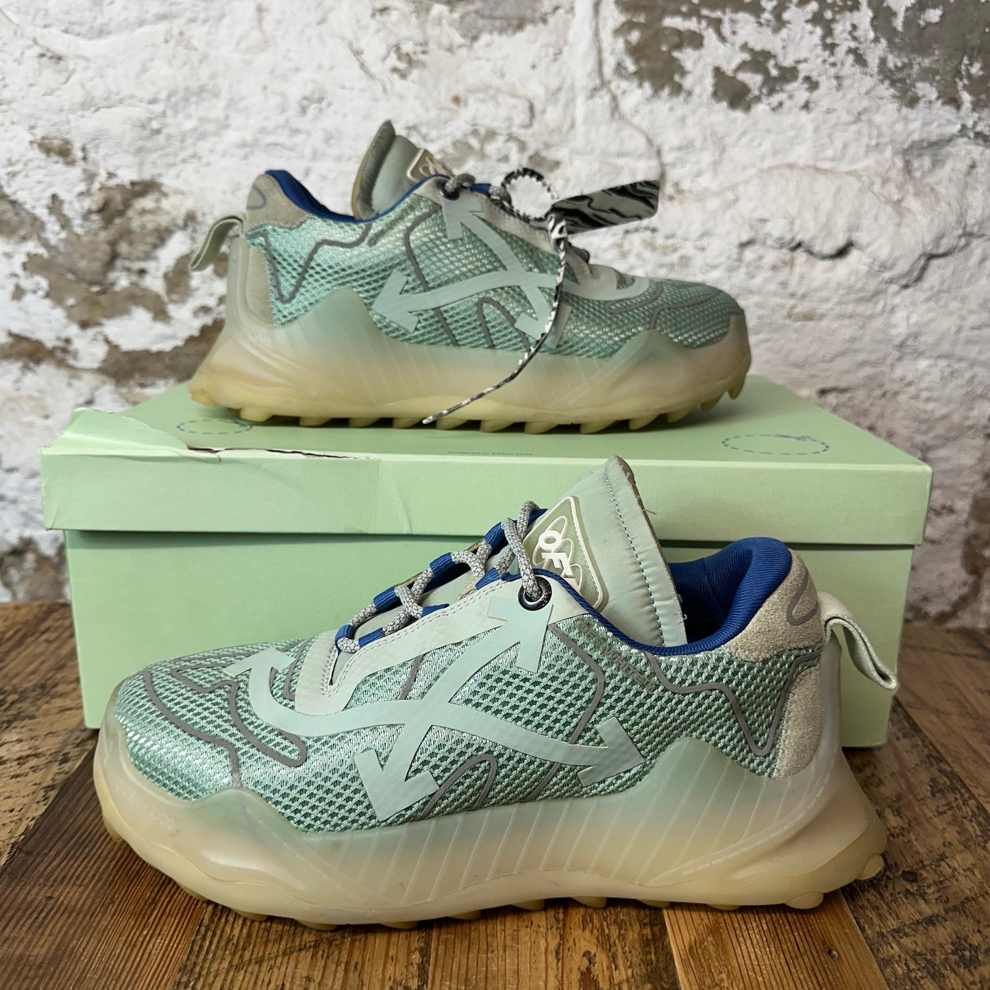 Off-White Odyssey Mesh Mint Sz 10 (43)