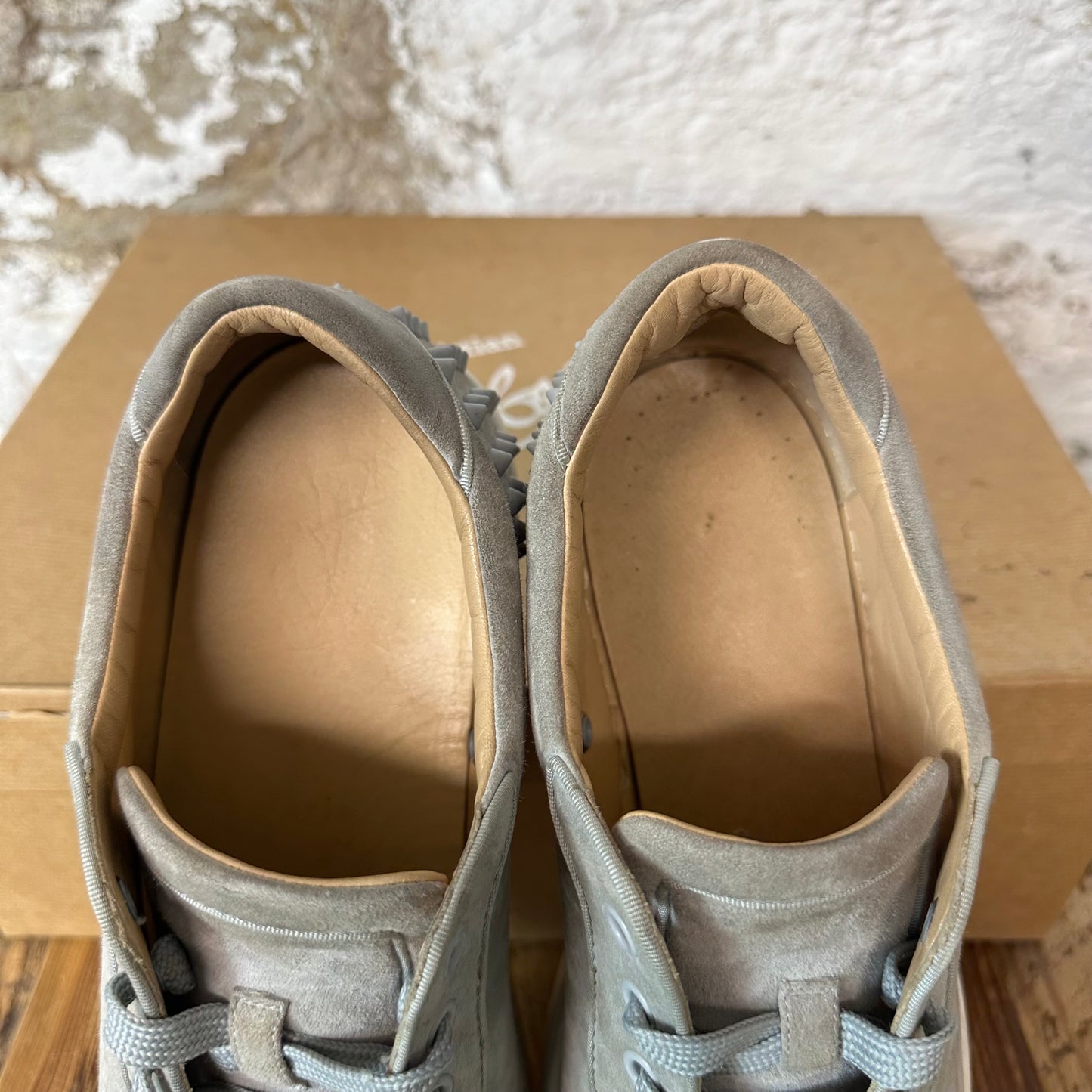 Christian Louboutin Grey Suede Spike Sneaker Sz 8.5 (41.5)