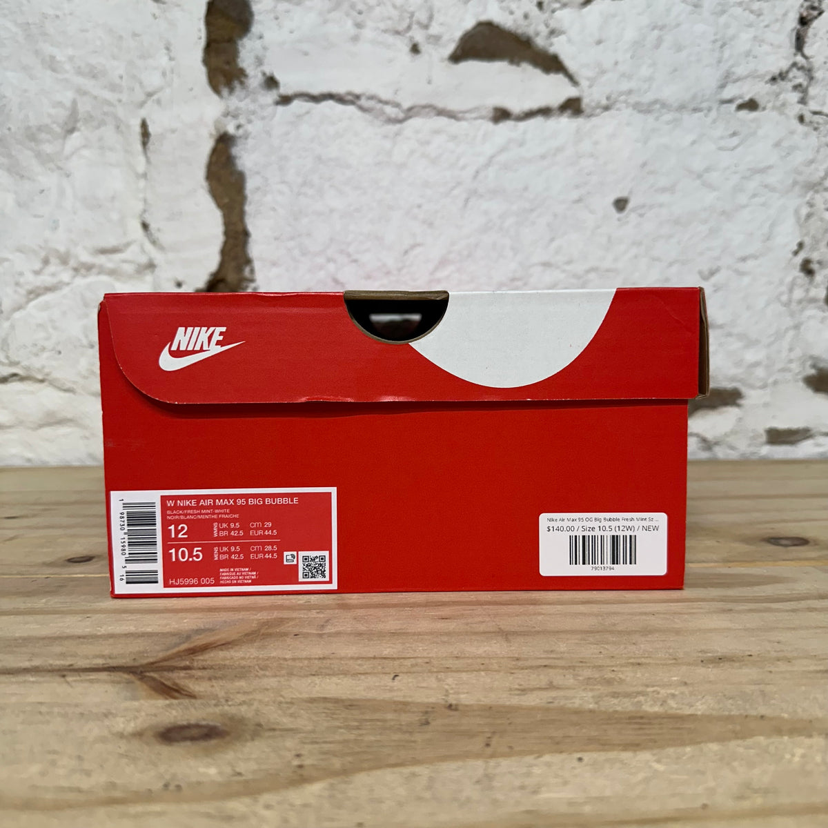 Nike Air Max 95 OG Big Bubble Fresh Mint Sz 10.5 (12W) DS