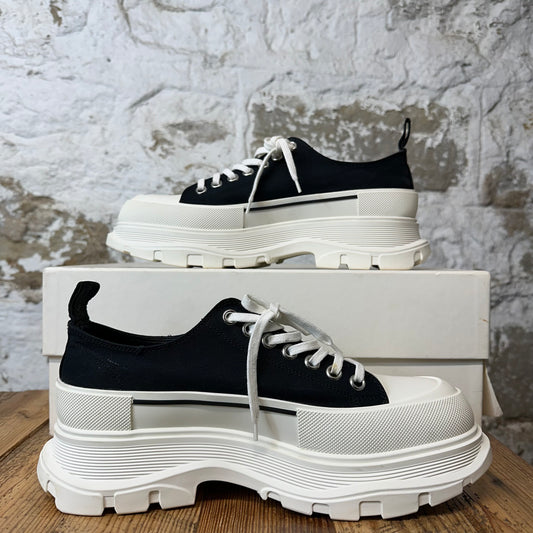 Alexander Mcqueen Black White Tread Boot Sz 10.5 (43.5)