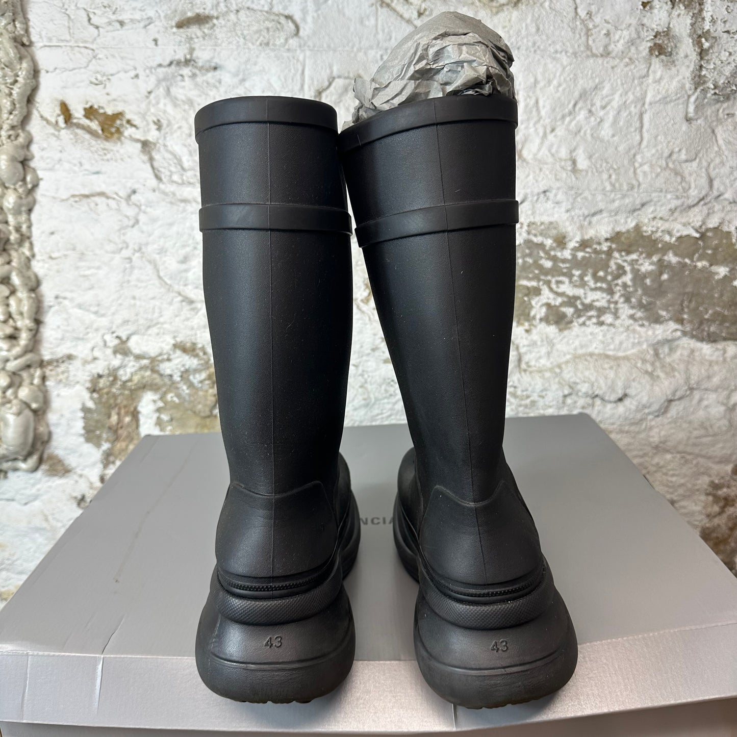 Balenciaga Black Croc Boot Sz 10 (43)
