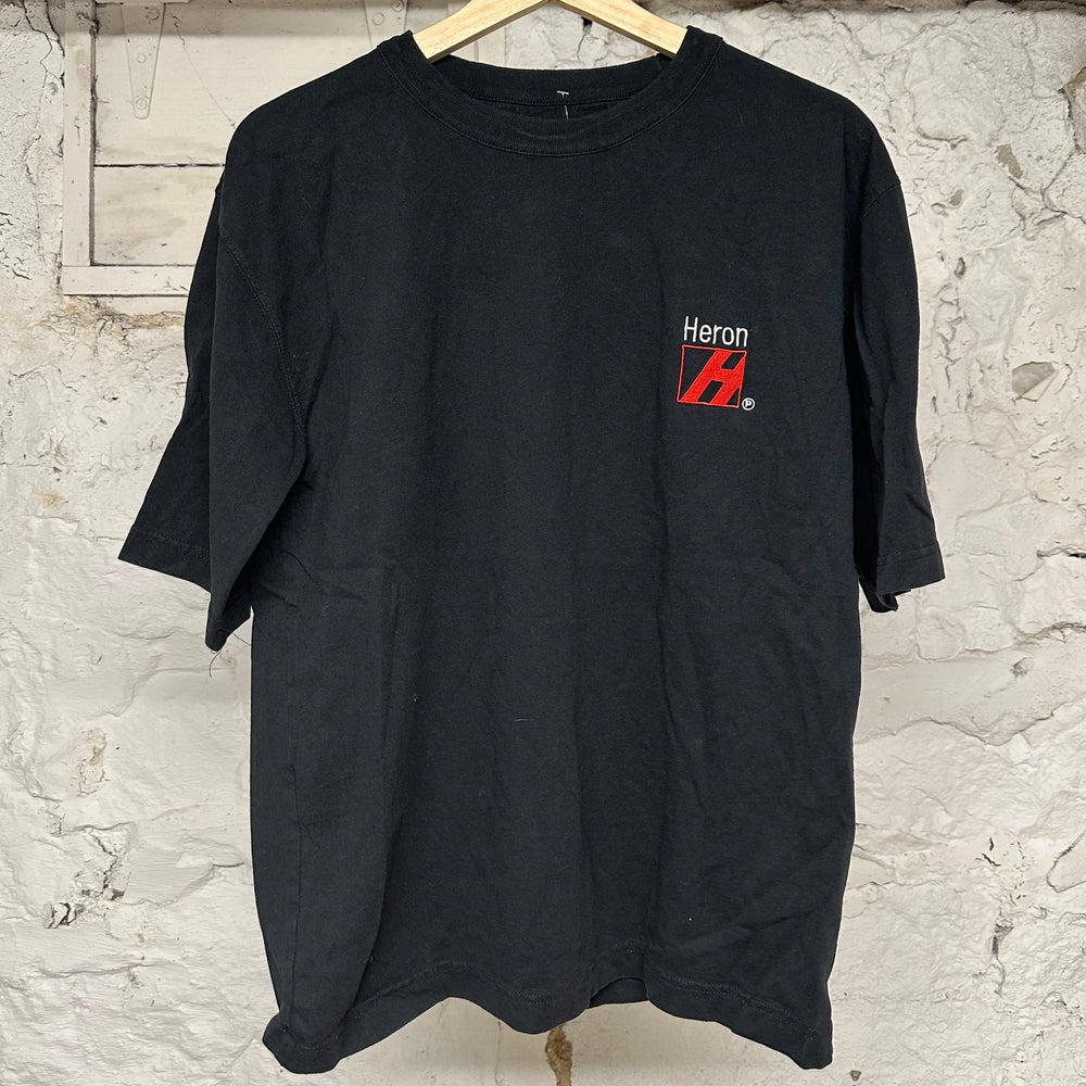 Heron Preston H Black T-Shirt Sz M