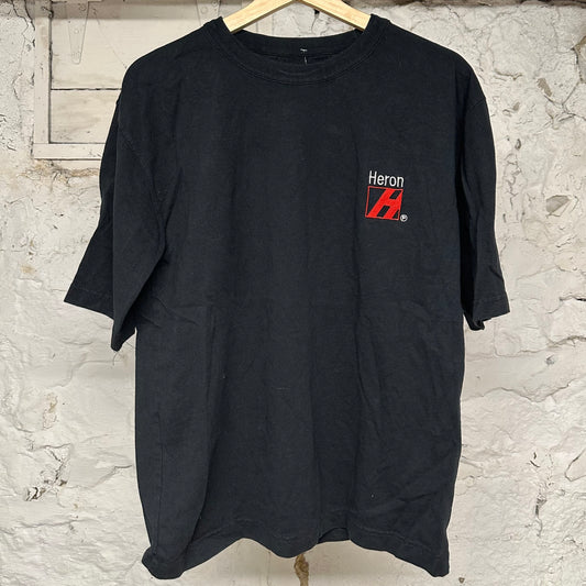 Heron Preston H Black T-Shirt Sz M